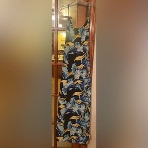 Women’s Asos floral backless dress.